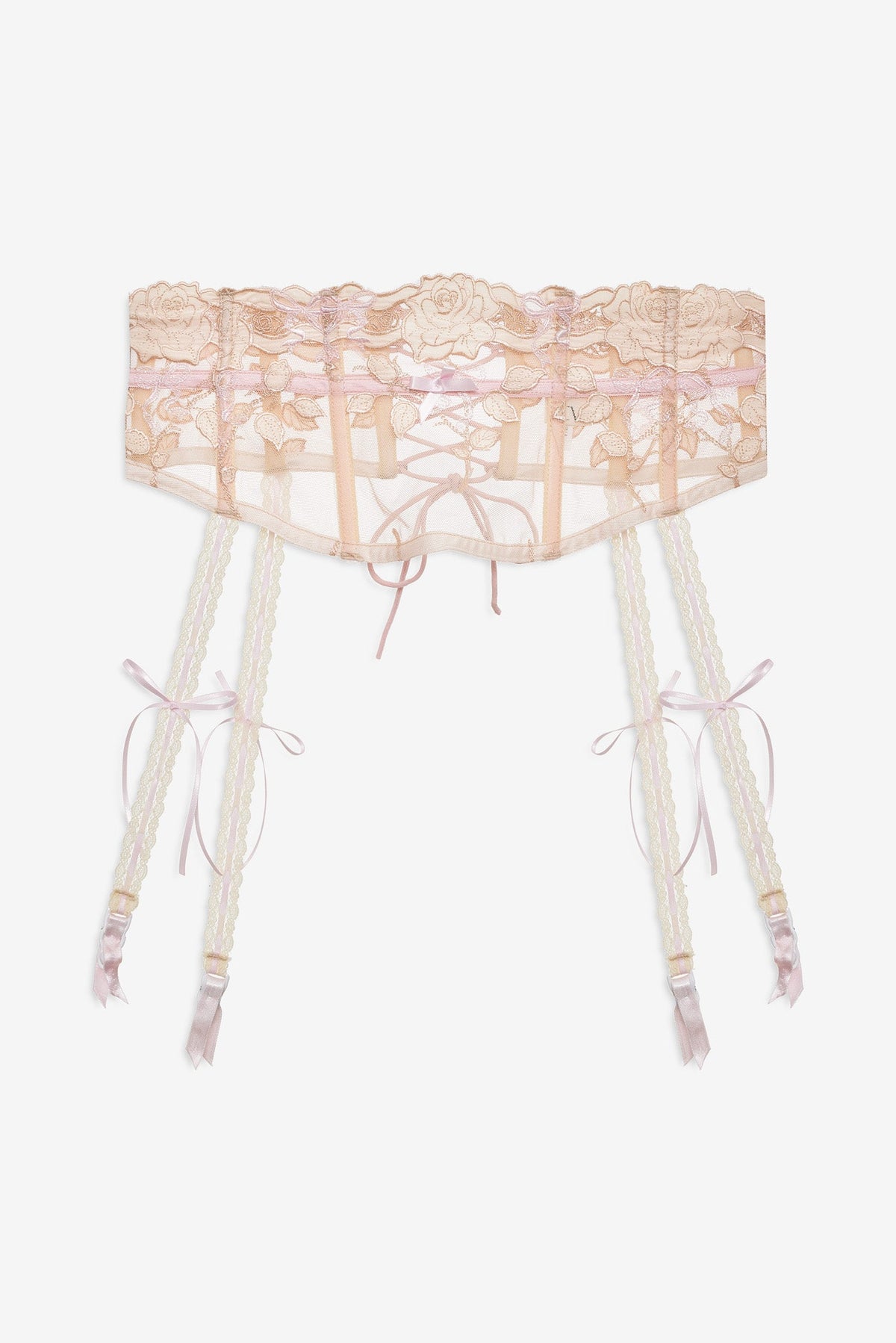 Twilight Rose Garter Belt Nude Pink - For Love & Lemons