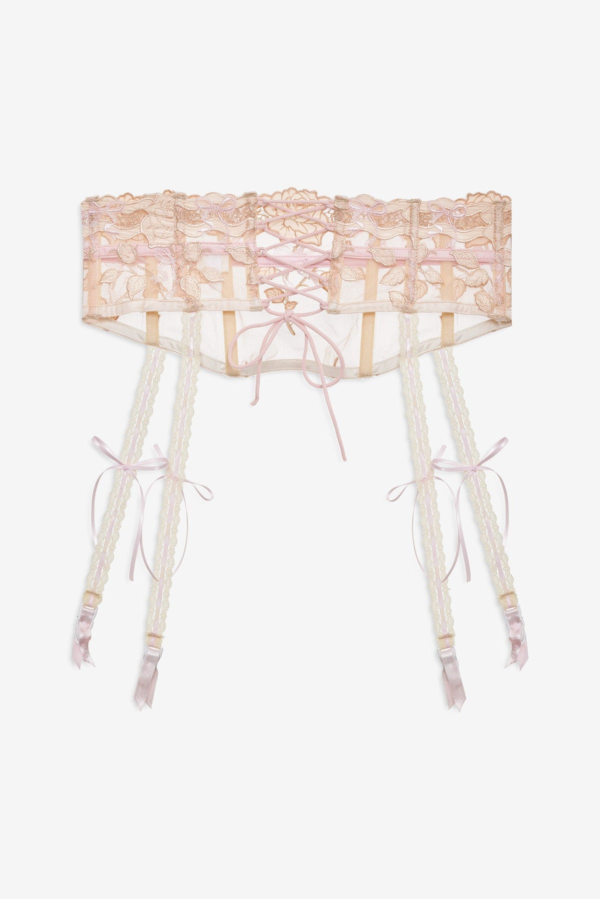 Twilight Rose Garter Belt Nude Pink - For Love & Lemons