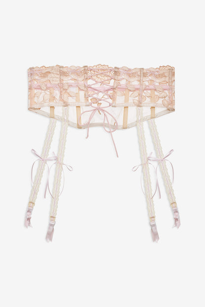 Twilight Rose Garter Belt Nude Pink - For Love & Lemons