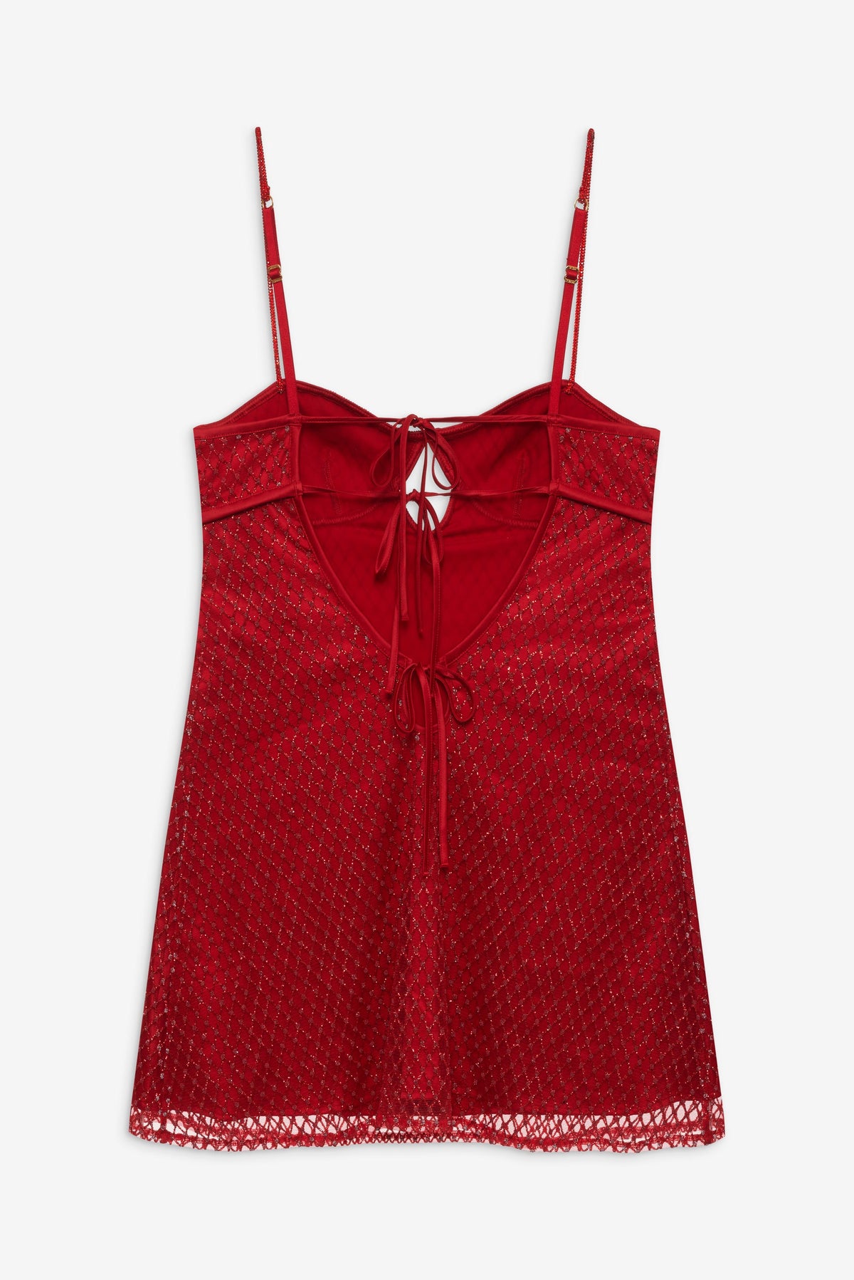 Glitter Slip Dress Red - For Love & Lemons