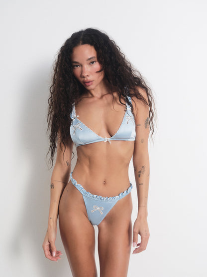Delaine Bralette Blue - For Love & Lemons
