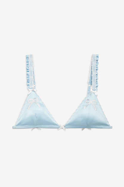 Delaine Bralette Blue - For Love & Lemons