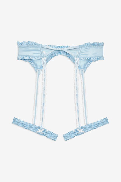 Delaine Garter Belt Blue - For Love & Lemons
