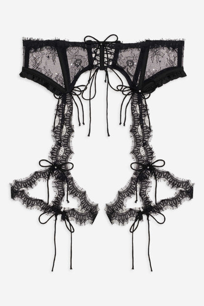 Sonja Garter Belt Black - For Love & Lemons