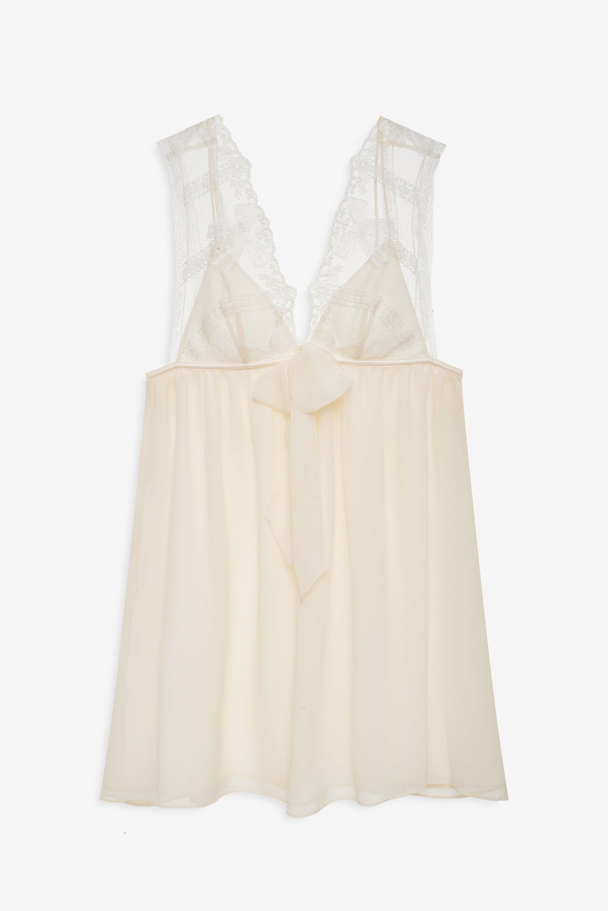 Blair Bow Slip Dress Cream - For Love & Lemons