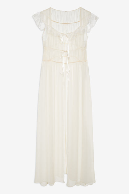Blair Bow Robe Cream - For Love & Lemons