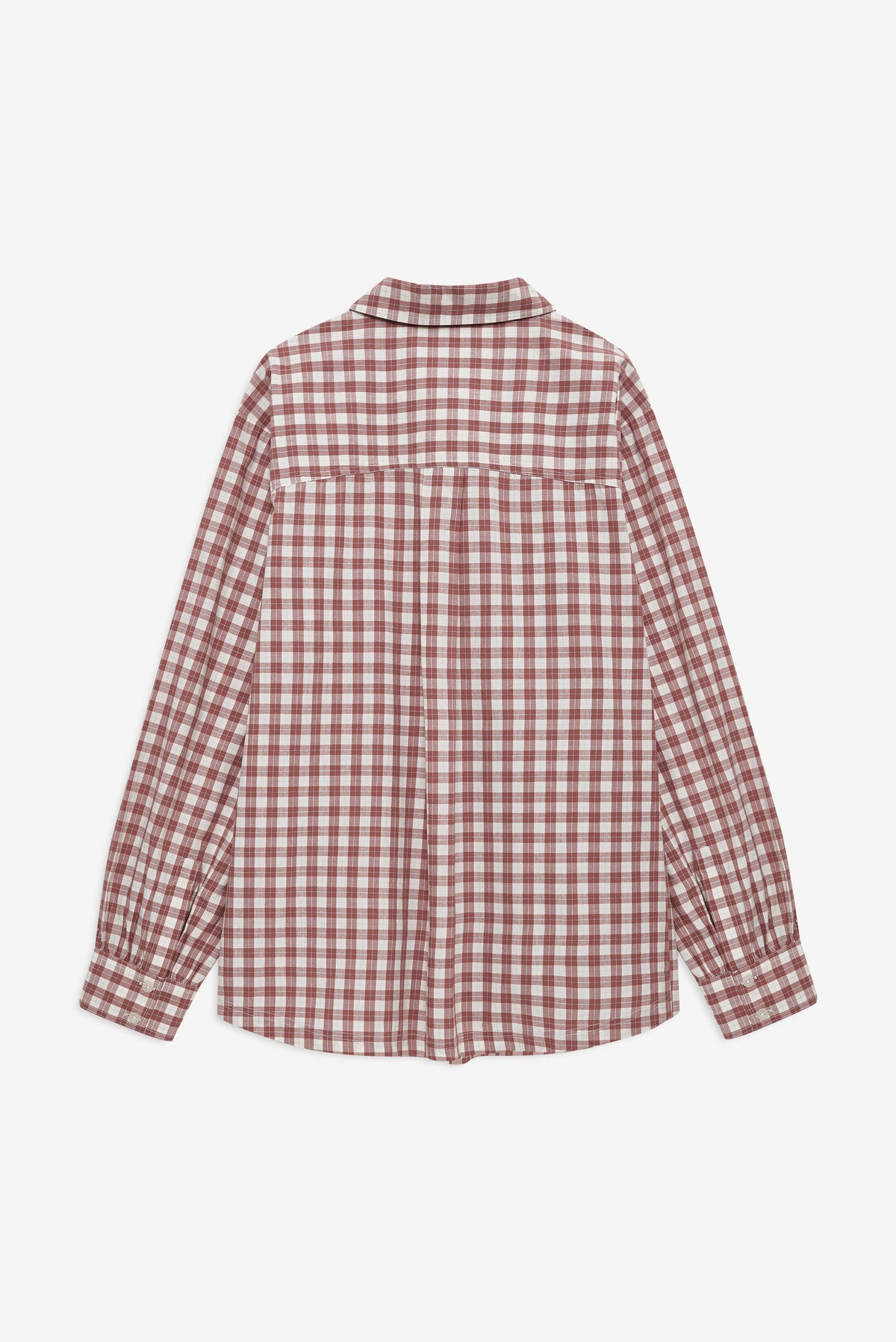 Poppy Gingham Button Down Brown - For Love & Lemons