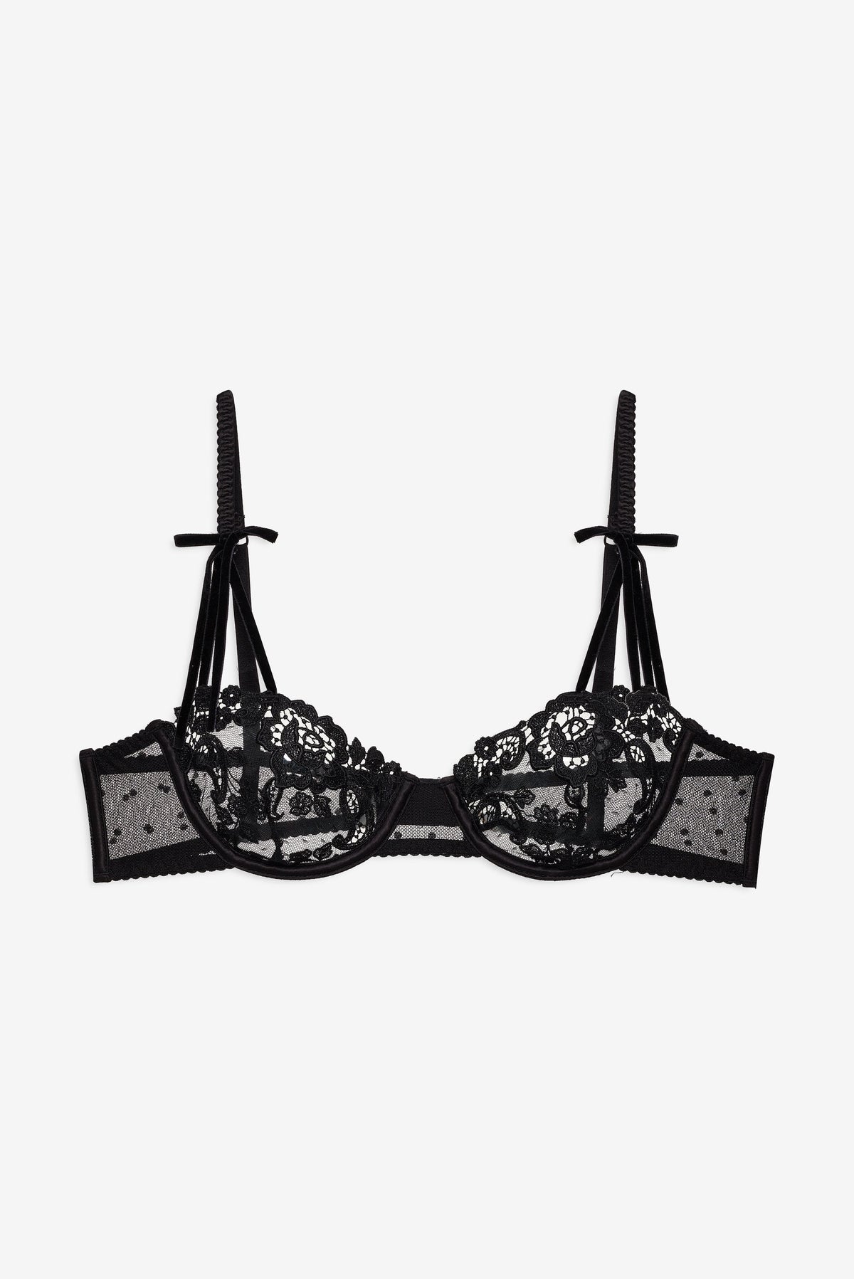 Antique Paisley Underwire Bra Black - For Love & Lemons