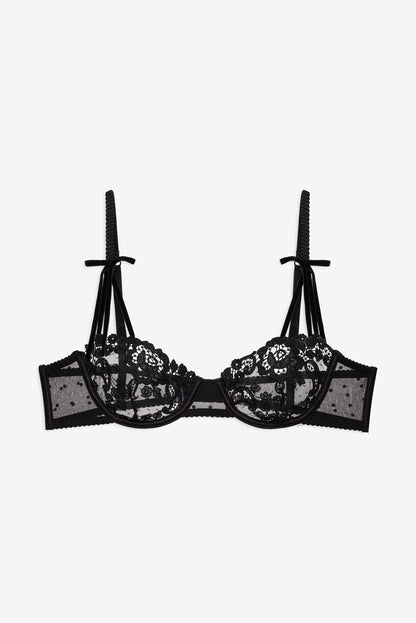 Antique Paisley Underwire Bra Black - For Love & Lemons