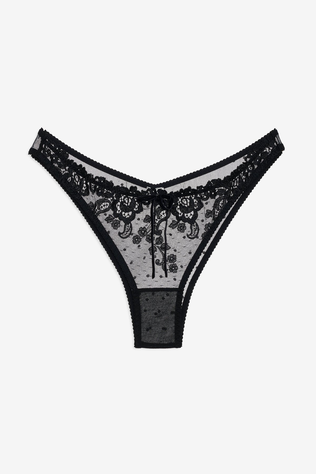 Antique Paisley Panty Black - For Love & Lemons