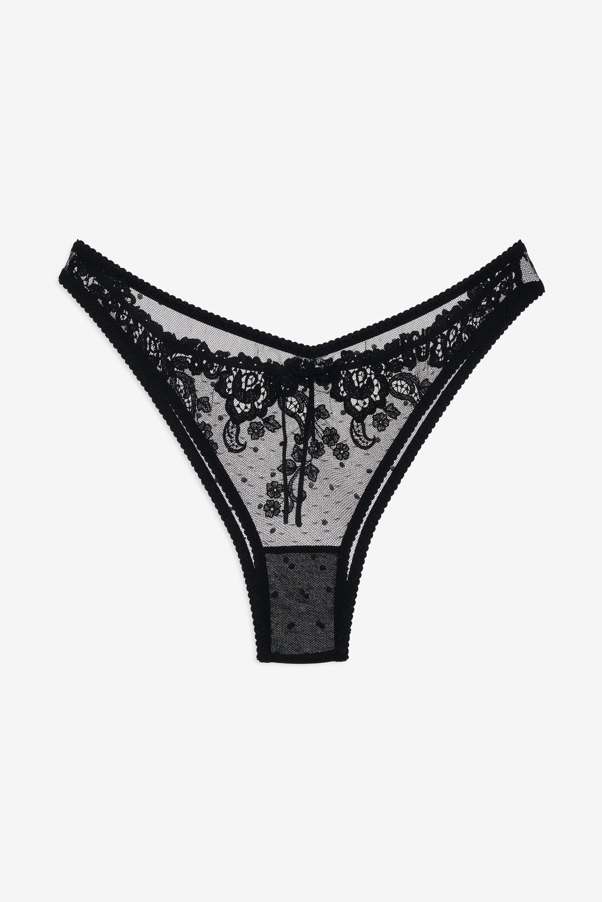 Antique Paisley Panty Black - For Love & Lemons