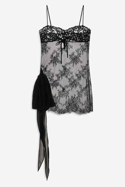 Antique Paisley Slip Dress Black - For Love & Lemons
