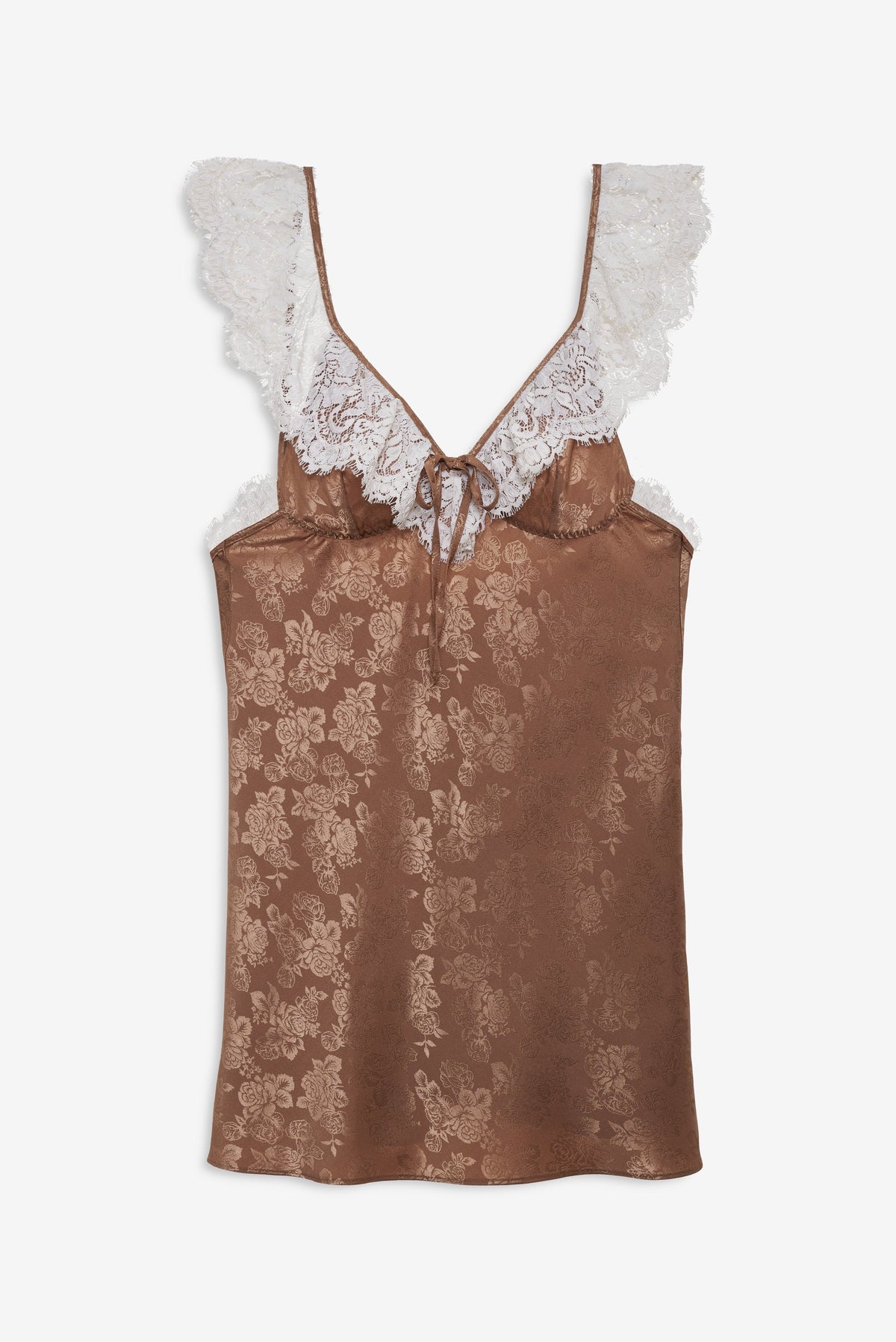 Audrey Mini Slip Dress Chocolate - For Love & Lemons
