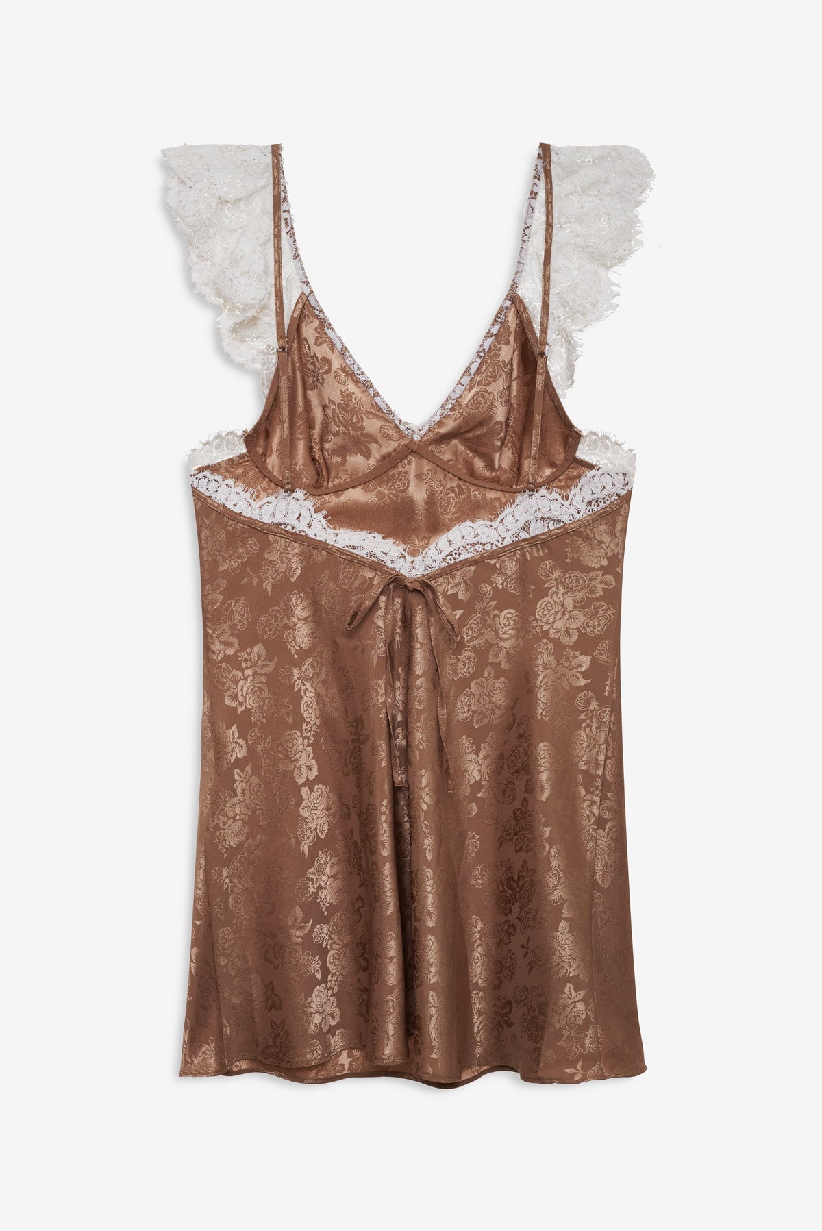 Audrey Mini Slip Dress Chocolate - For Love & Lemons