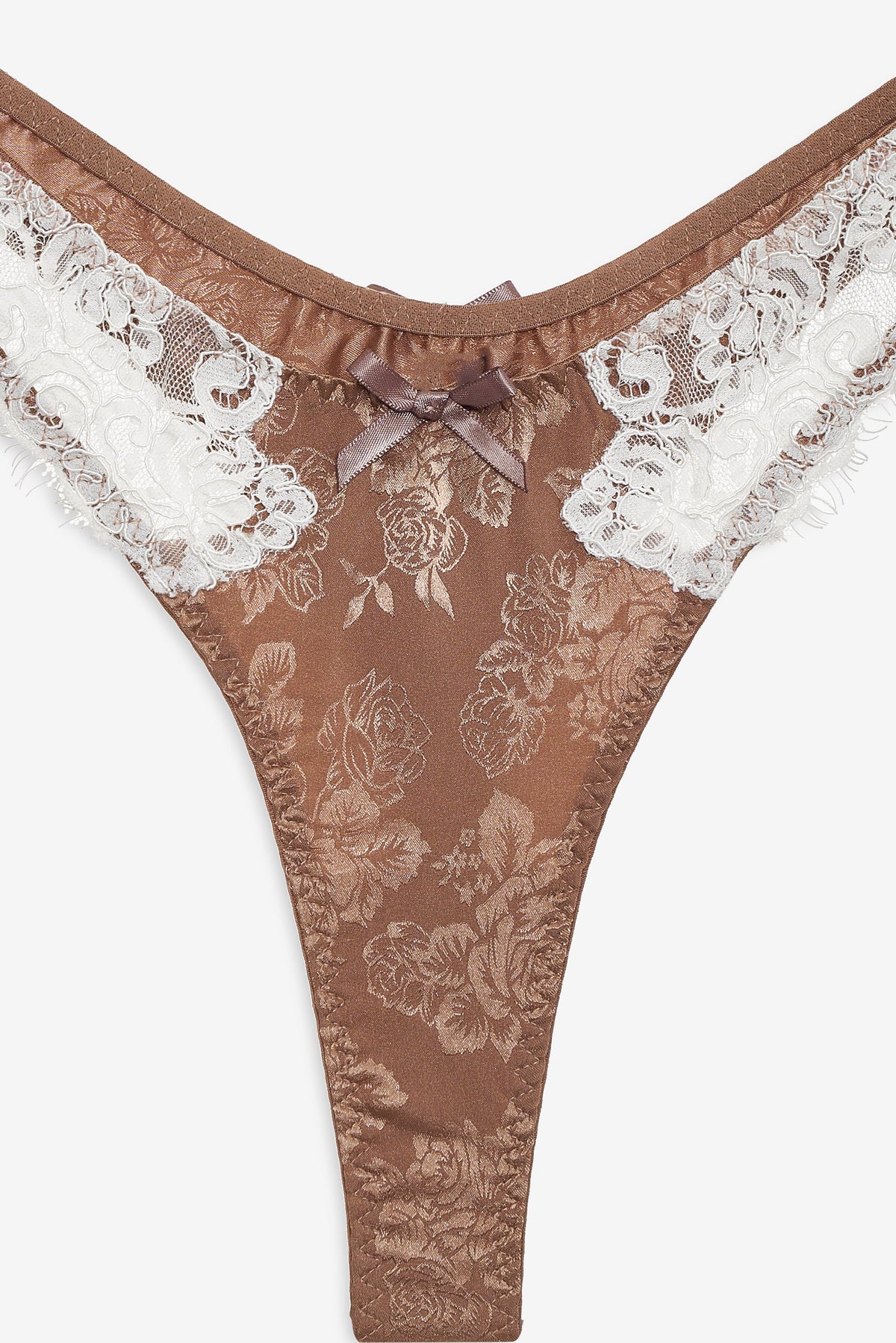 Meadow Thong Panty Chocolate - For Love & Lemons