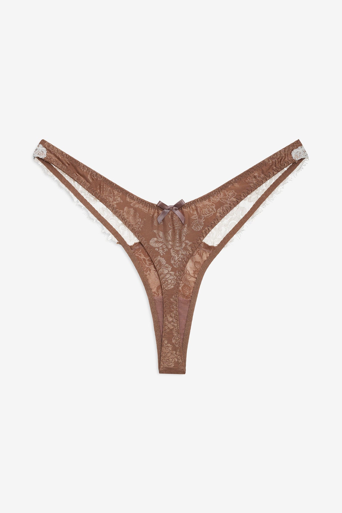 Meadow Thong Panty Chocolate - For Love & Lemons