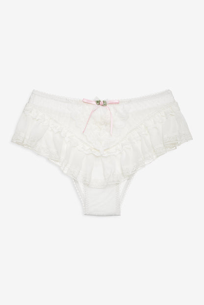 Layered Lace Panty White - For Love & Lemons