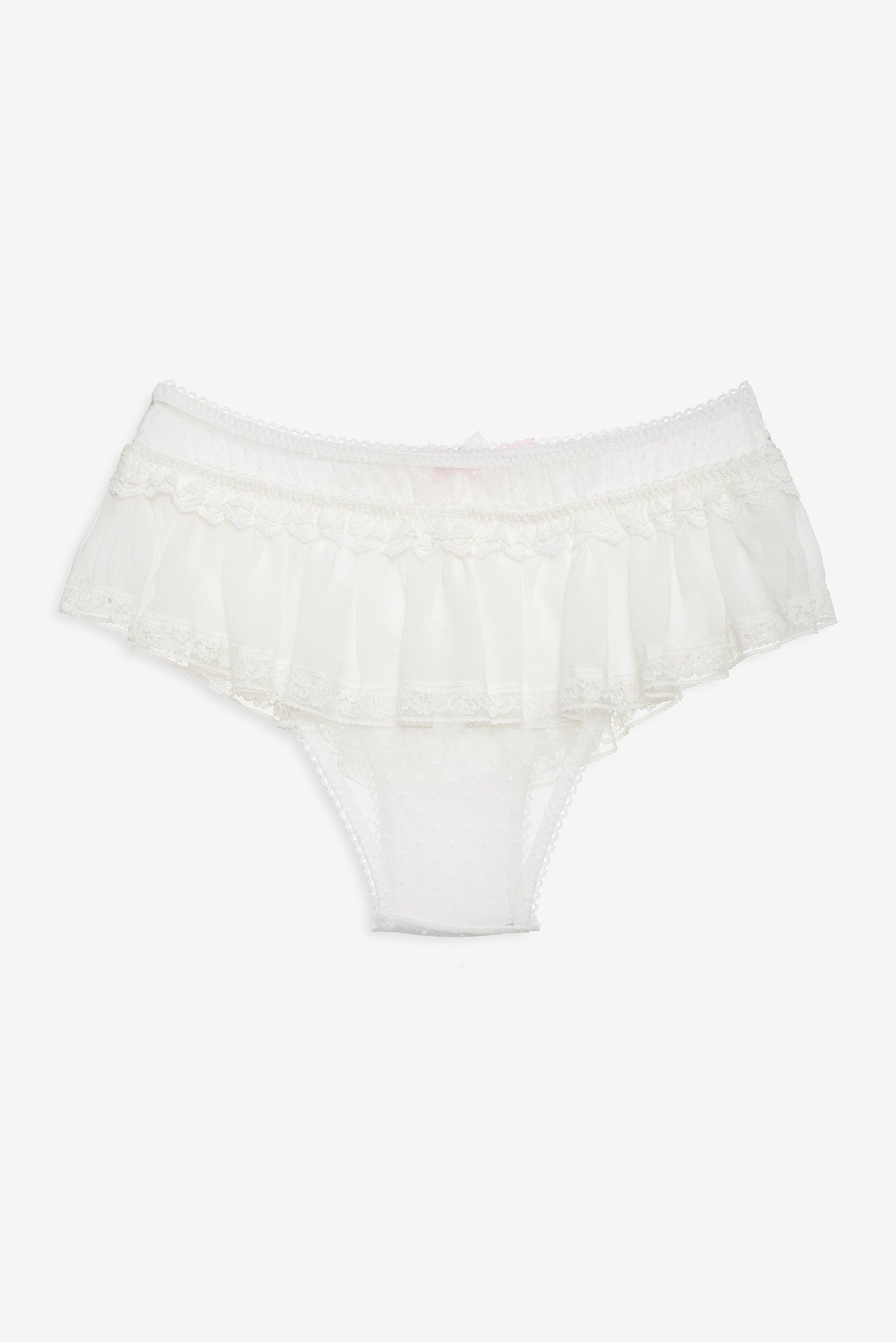 Layered Lace Panty White - For Love & Lemons