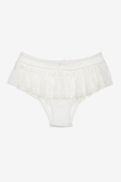 Layered Lace Panty White - For Love & Lemons