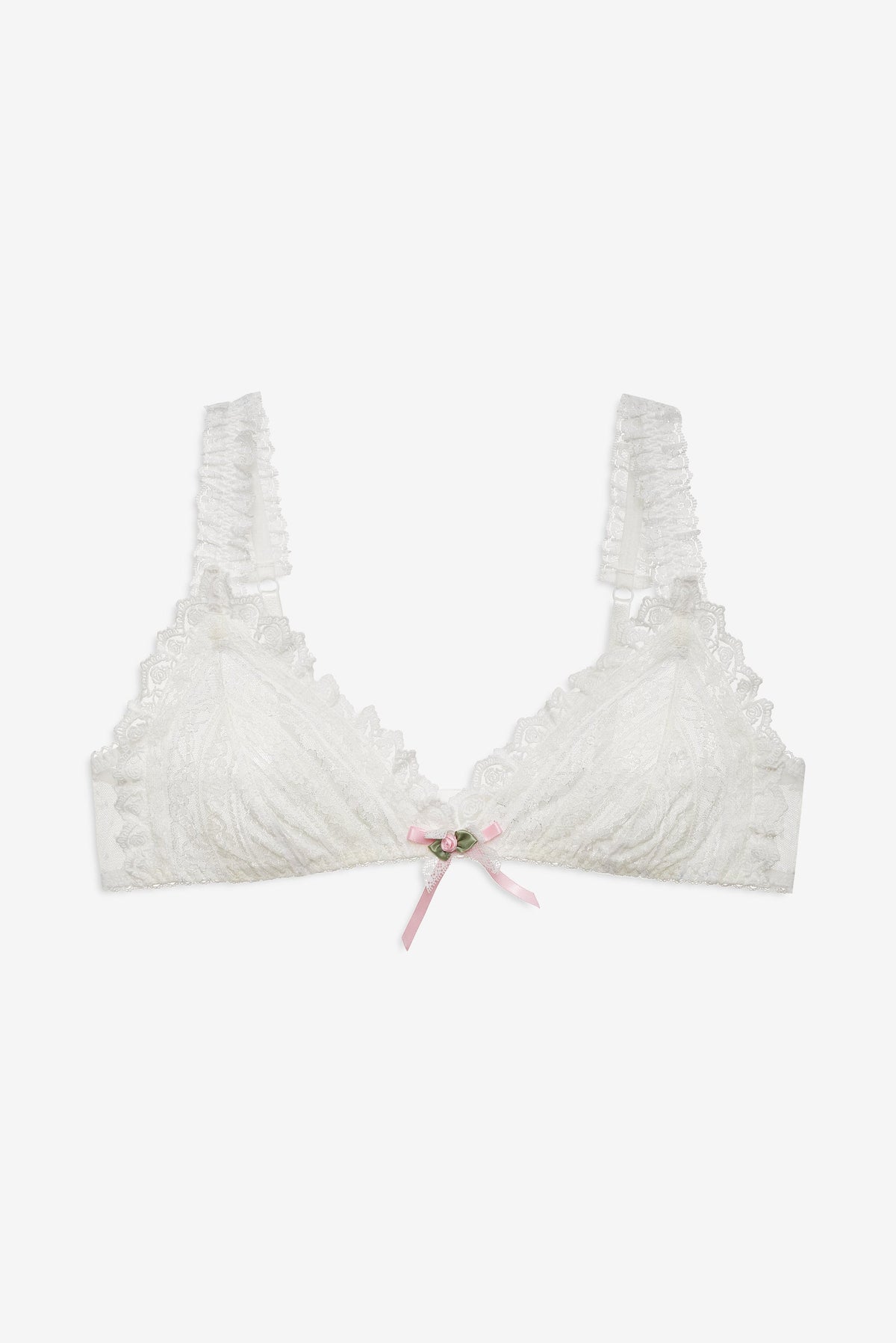 Layered Lace Bralette White - For Love & Lemons