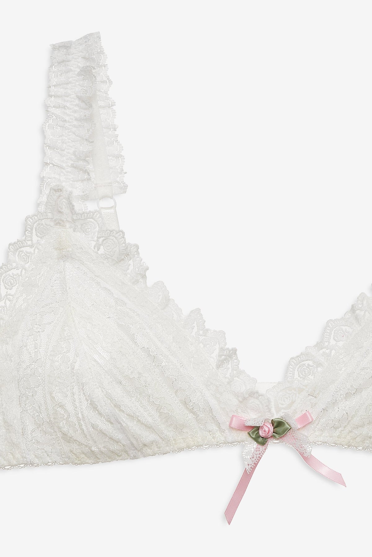 Layered Lace Bralette White - For Love & Lemons