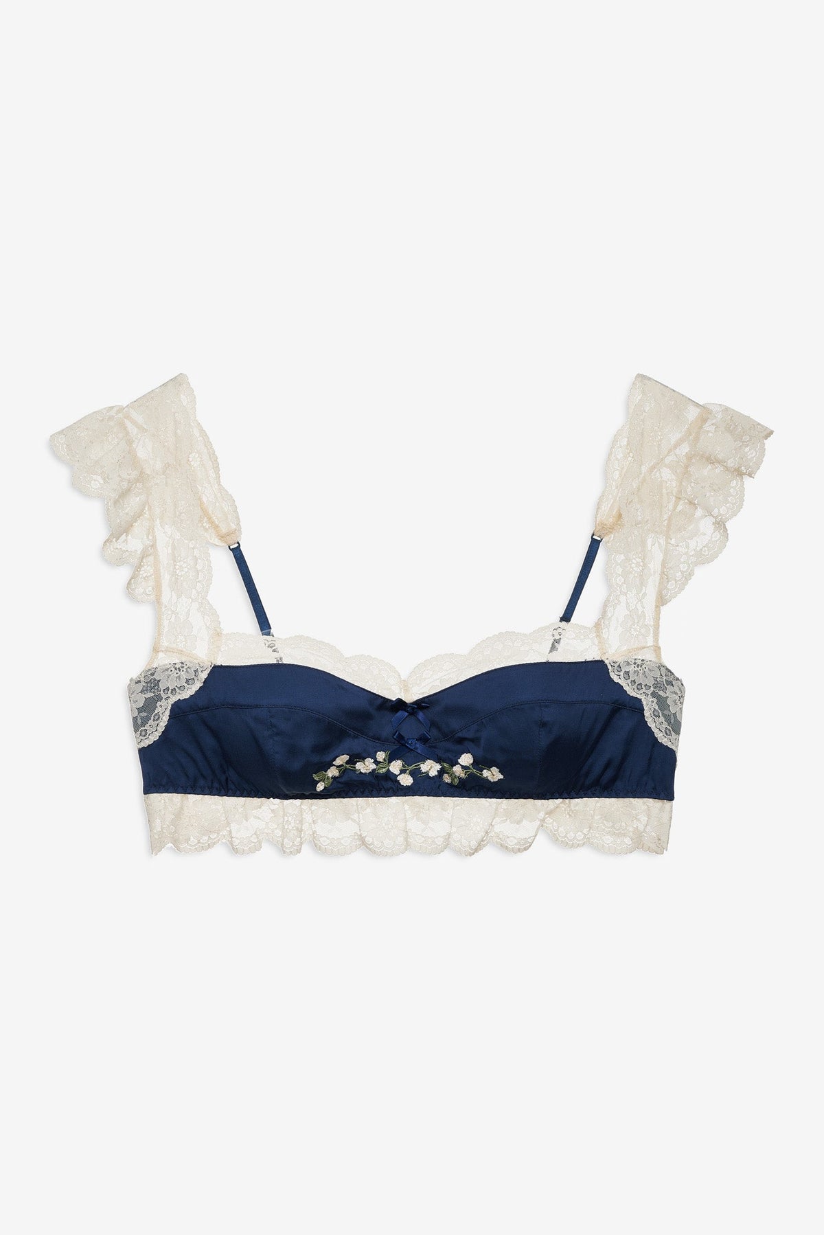 Fern Bralette Navy - For Love & Lemons