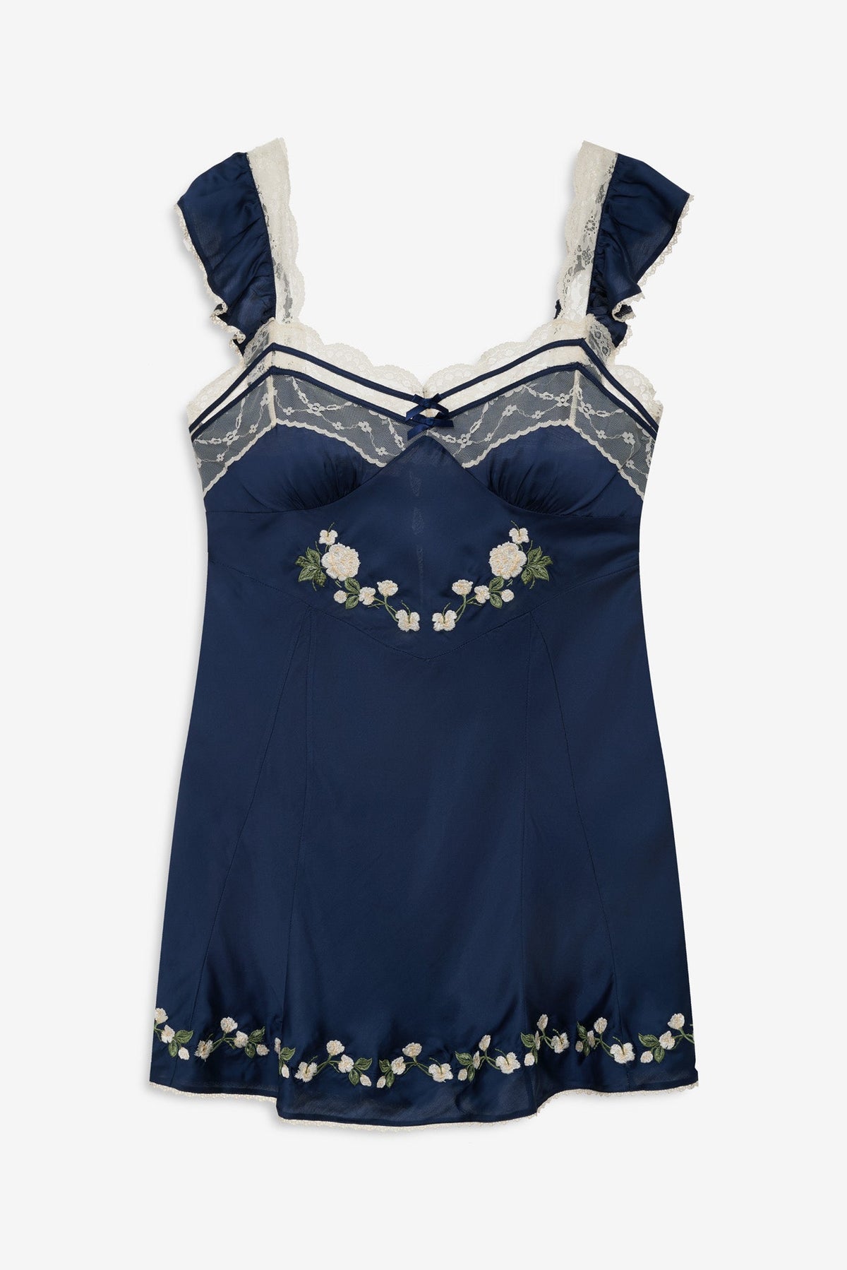 Fern Slip Dress Navy - For Love & Lemons