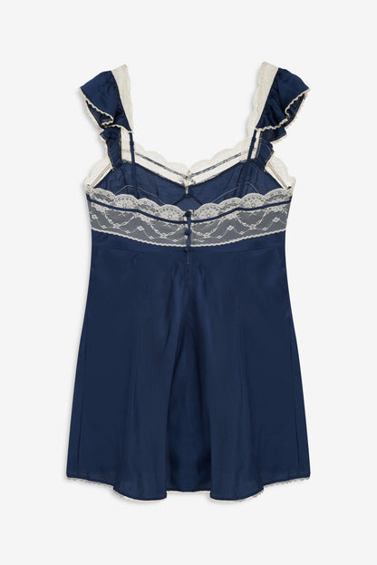 Fern Slip Dress Navy - For Love & Lemons