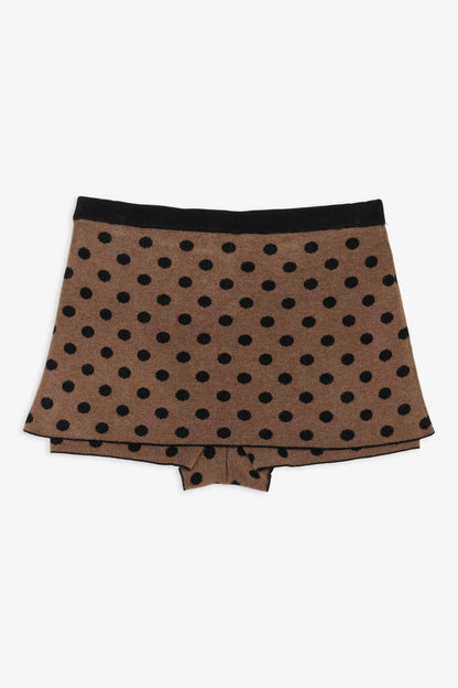 Spencer Knit Skort Brown - For Love & Lemons