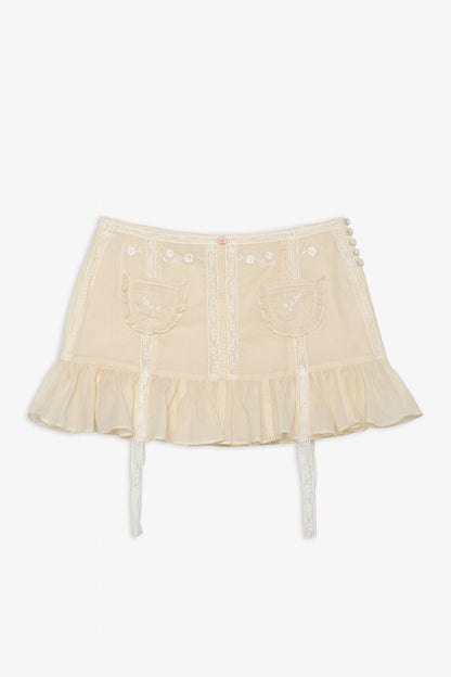 Lisa Skirt Vintage Cream - For Love & Lemons