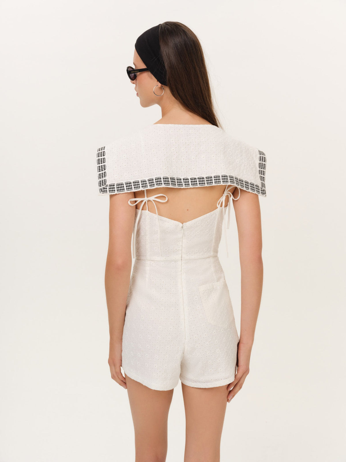 Frannie Romper White - For Love & Lemons