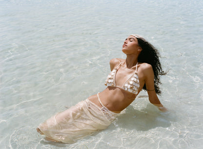 Adrift Midi Skirt Cream - For Love & Lemons