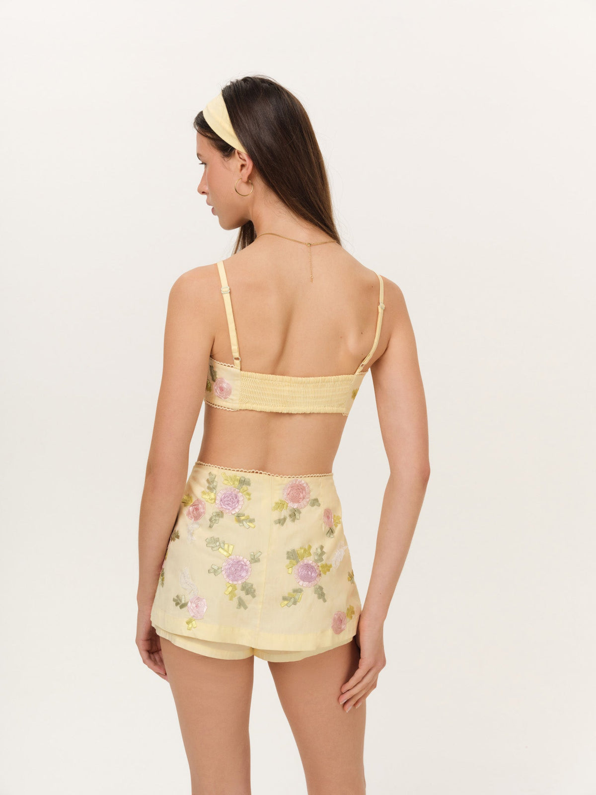Amari Skort Baby Yellow - For Love & Lemons