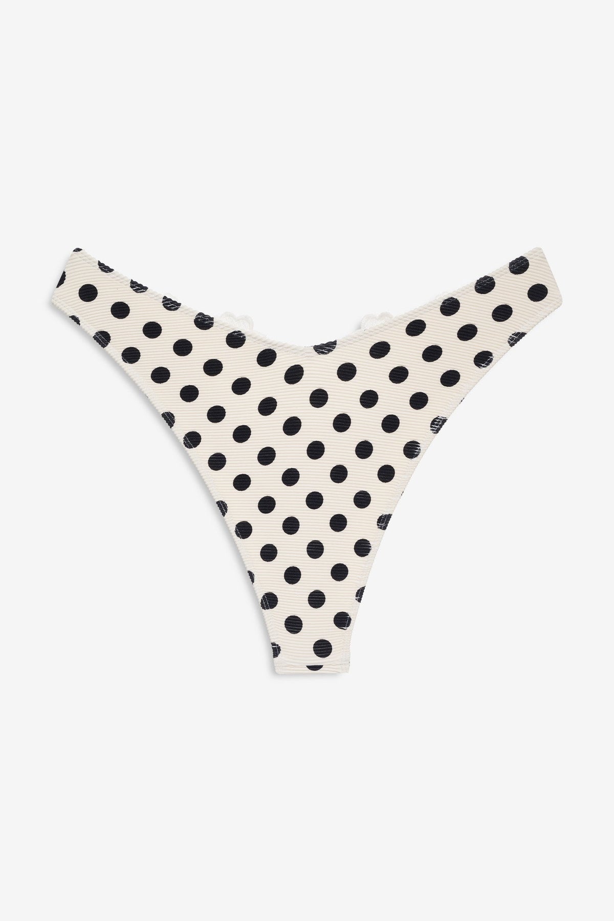 Lelani Bikini Bottom Cream Black - For Love & Lemons
