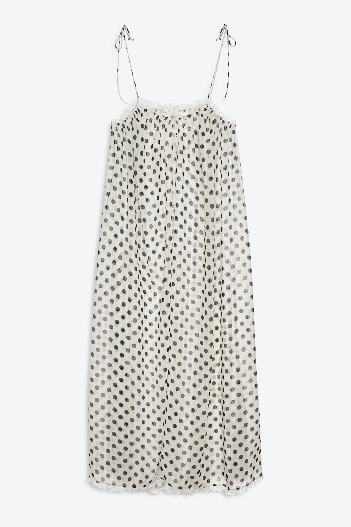 Estelle Cover Up Maxi Dress Cream Black - For Love & Lemons