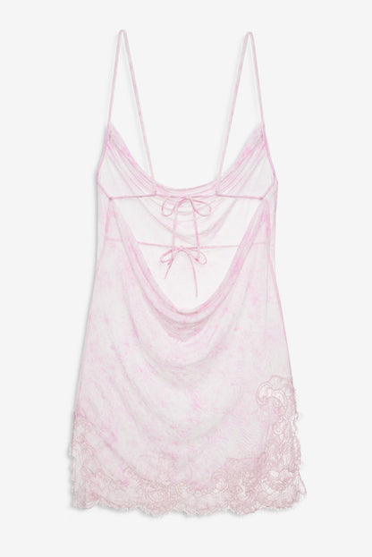 Louise Cover Up Mini Dress Pink - For Love & Lemons