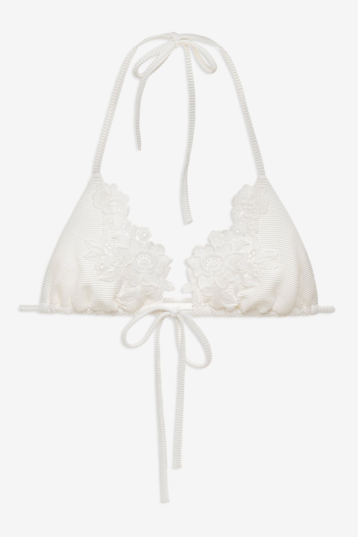 Lelani Bikini Top White - For Love & Lemons