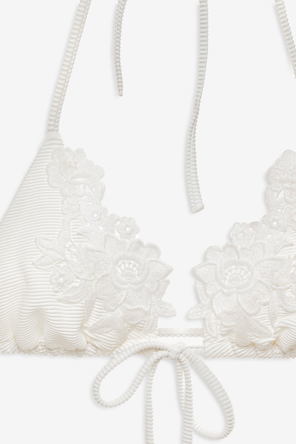 Lelani Bikini Top White - For Love & Lemons