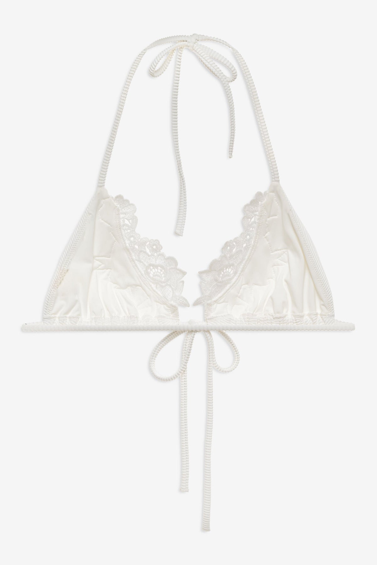 Lelani Bikini Top White - For Love & Lemons