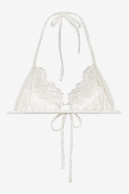 Lelani Bikini Top White - For Love & Lemons