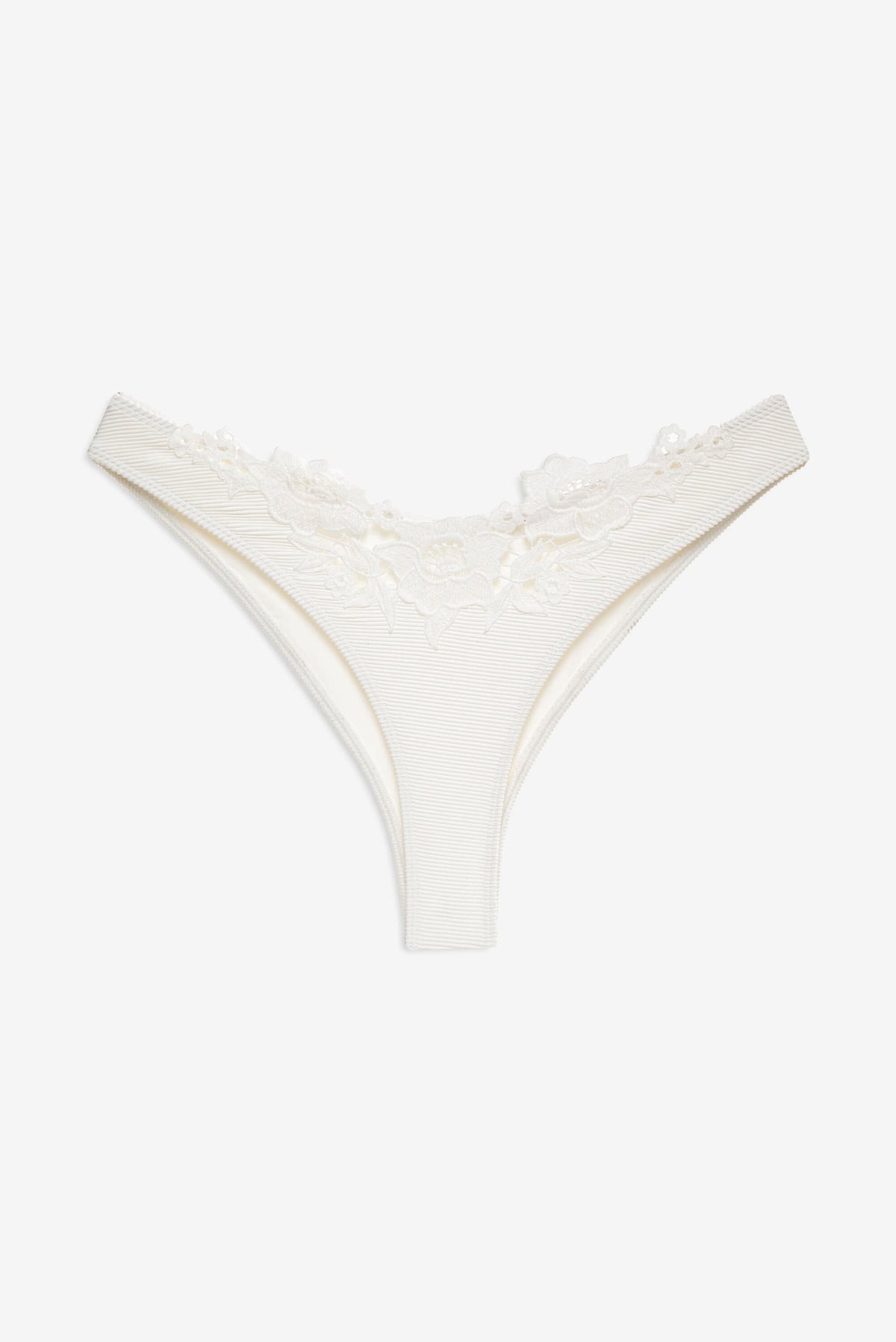 Lelani Bikini Bottom White - For Love & Lemons