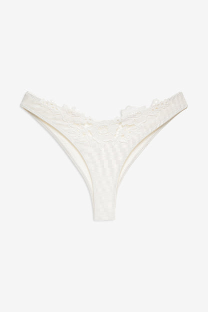 Lelani Bikini Bottom White - For Love & Lemons