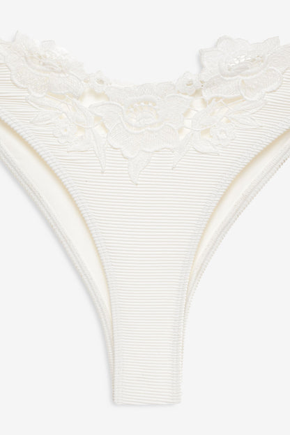 Lelani Bikini Bottom White - For Love & Lemons