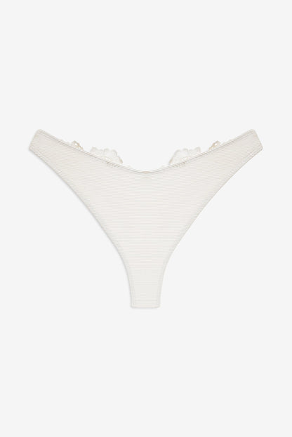 Lelani Bikini Bottom White - For Love & Lemons