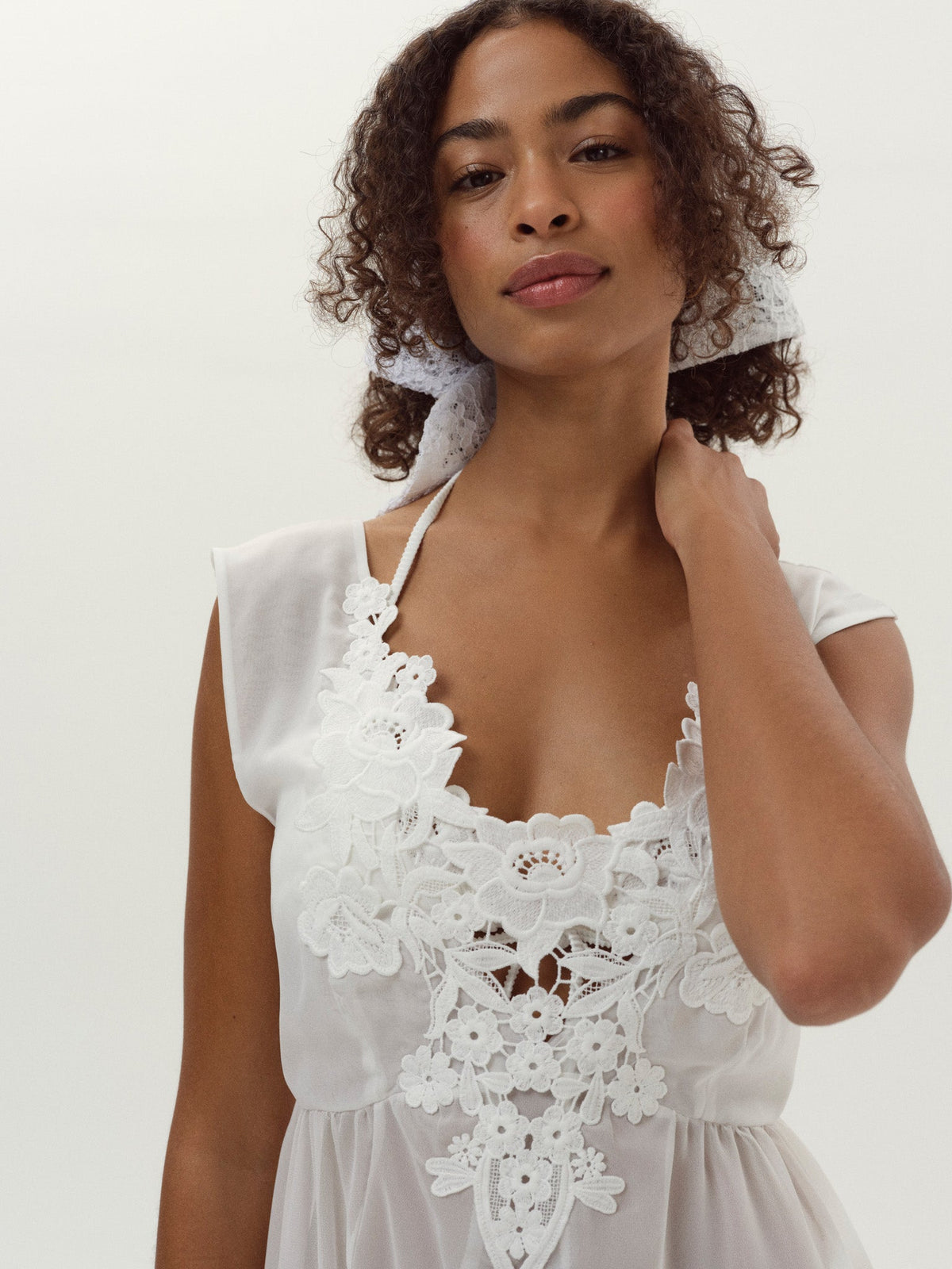 Lelani Coverup Maxi Dress White - For Love & Lemons