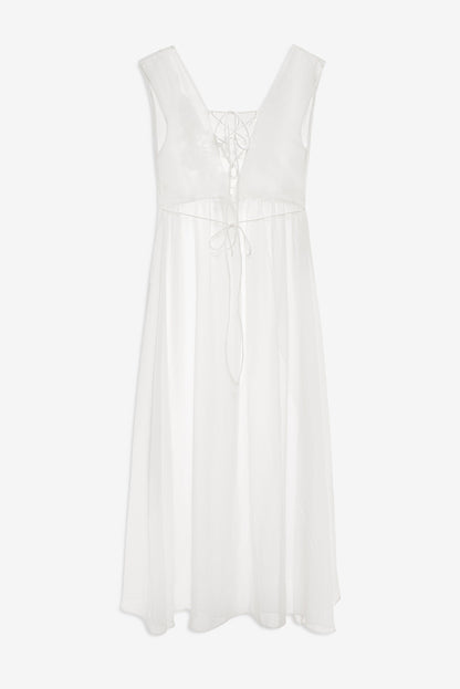 Lelani Coverup Maxi Dress White - For Love & Lemons