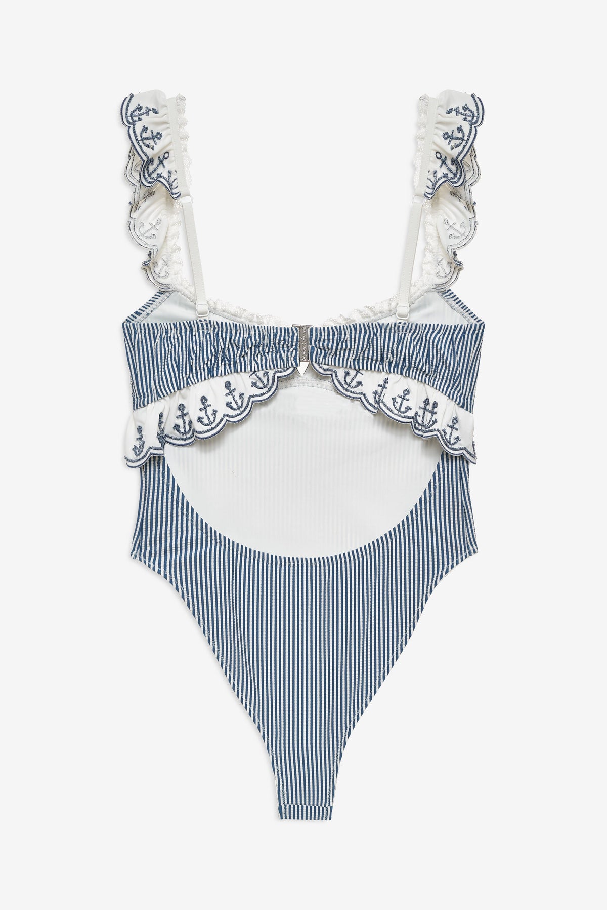 Sail Away One Piece Swimsuit Blue - For Love & Lemons