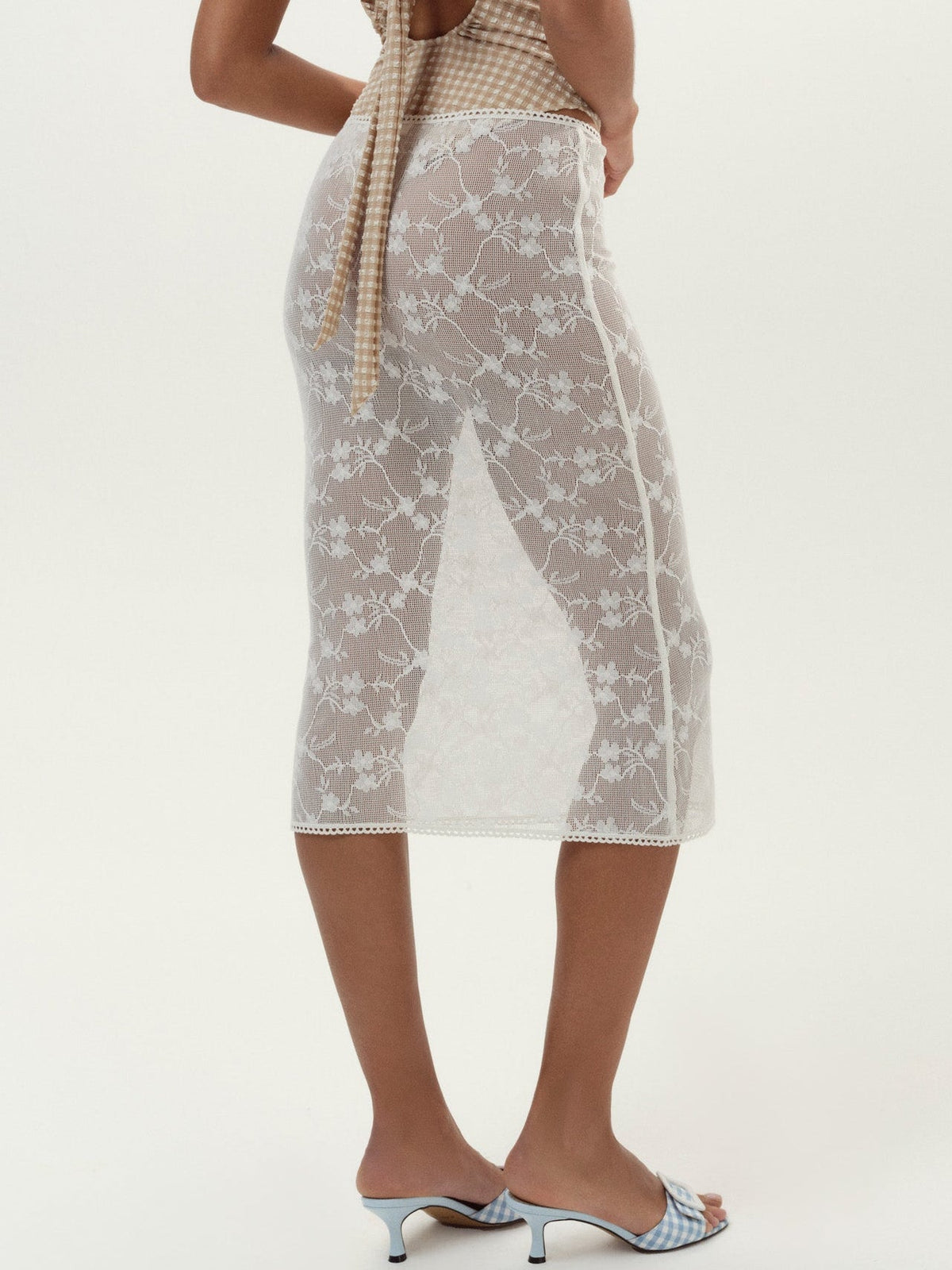 Betty Bouquet Coverup Midi Skirt Natural - For Love & Lemons