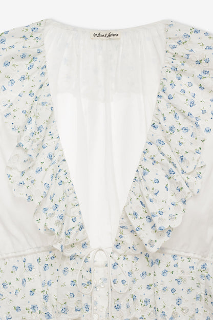 Alexis Coverup Top White - For Love & Lemons