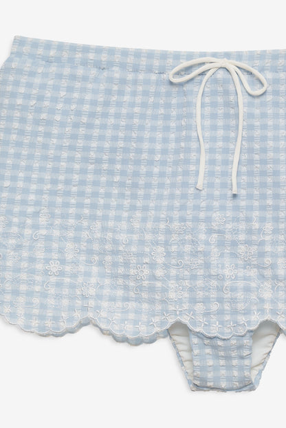 Daisy Lane Swim Skirt Blue - For Love & Lemons